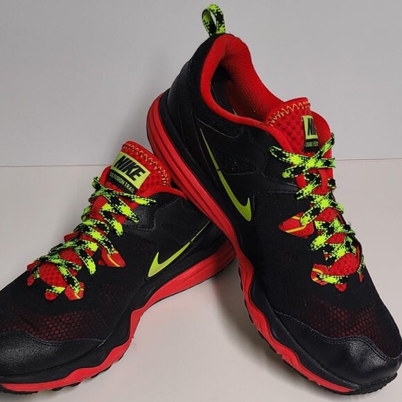 Nike Dual Fusion Trail Men's Shoes Black/Red US 11.5 - Picture 13 of 16